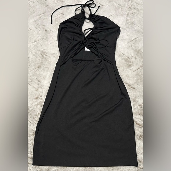 Princess Polly Mini Black Backless Dress - Picture 3 of 9